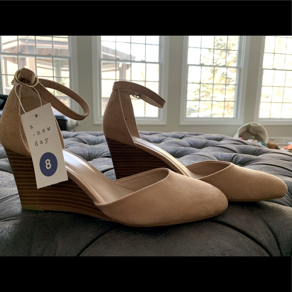 A New Day Ankle Strap Wedge/pumps